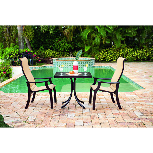 three piece sling all weather dining set