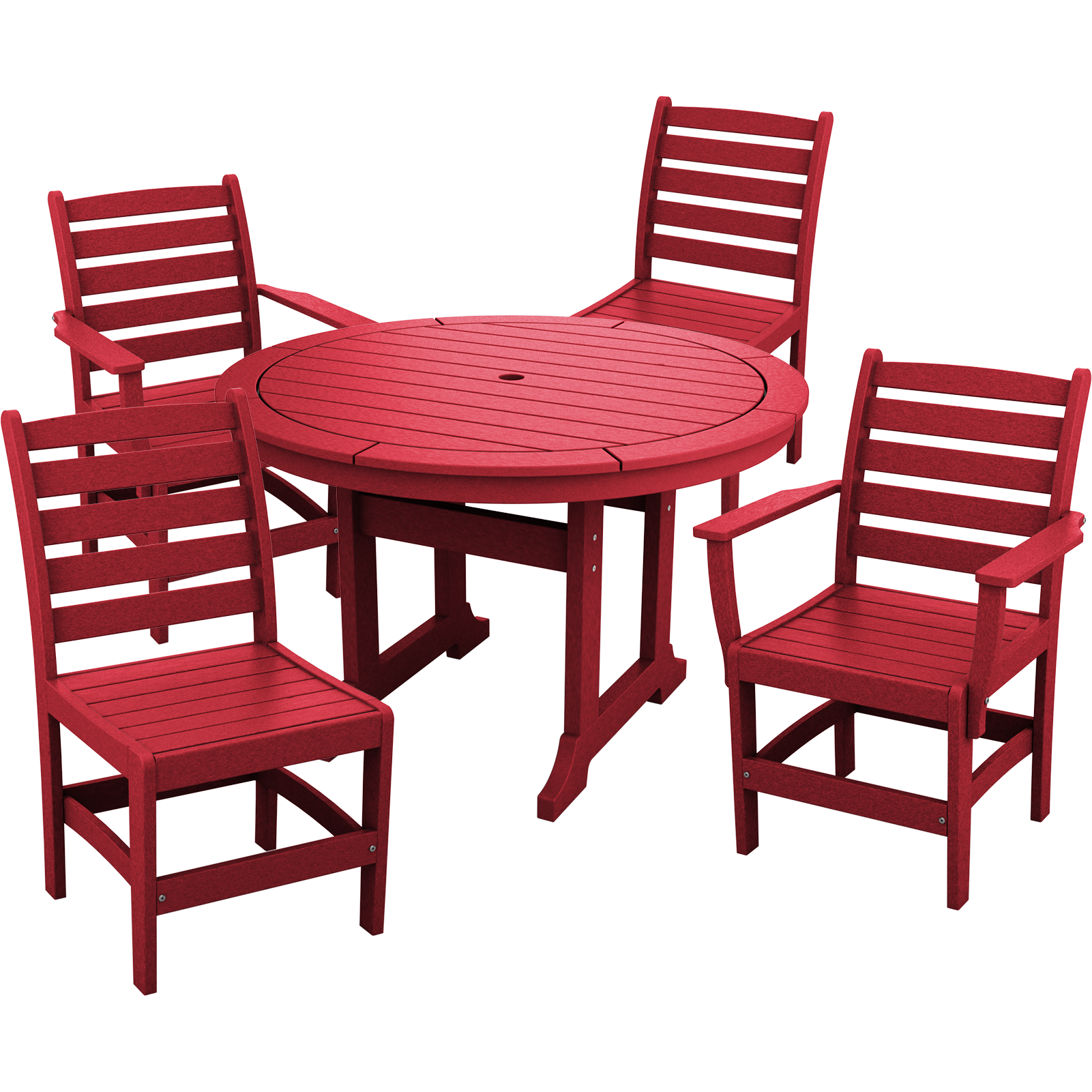 DURAWEATHER POLY® 5-Piece Meadowbrook Dining Table Set with Two Arm Chairs and Two Side Chairs