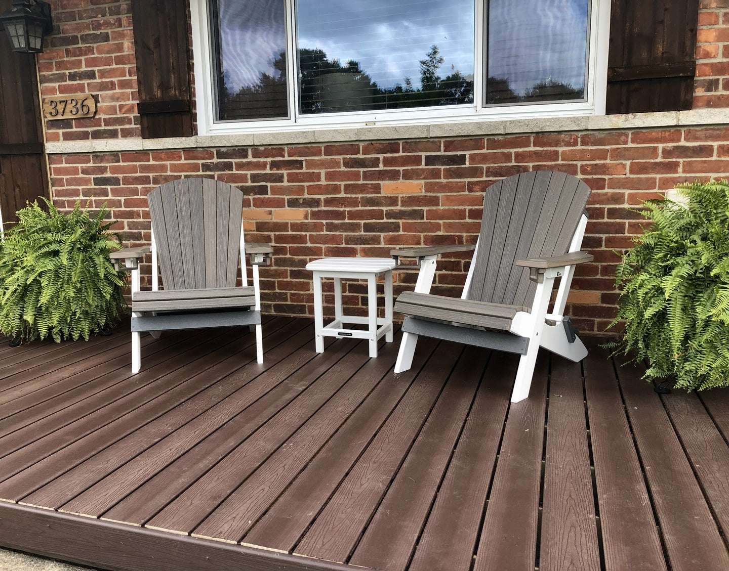 DURAWEATHER POLY® Set of 4 Signature Series Folding Adirondack Chairs With Built In Cup Holders King Size