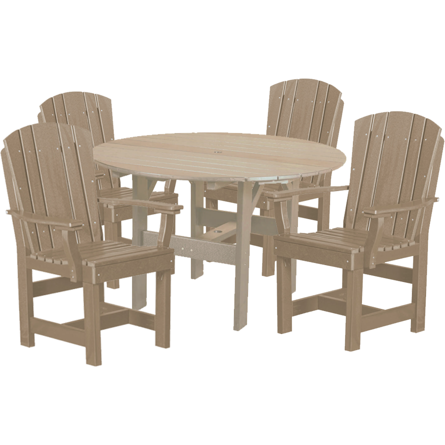 DURAWEATHER POLY® 5-Piece Plantation Dining Table Set