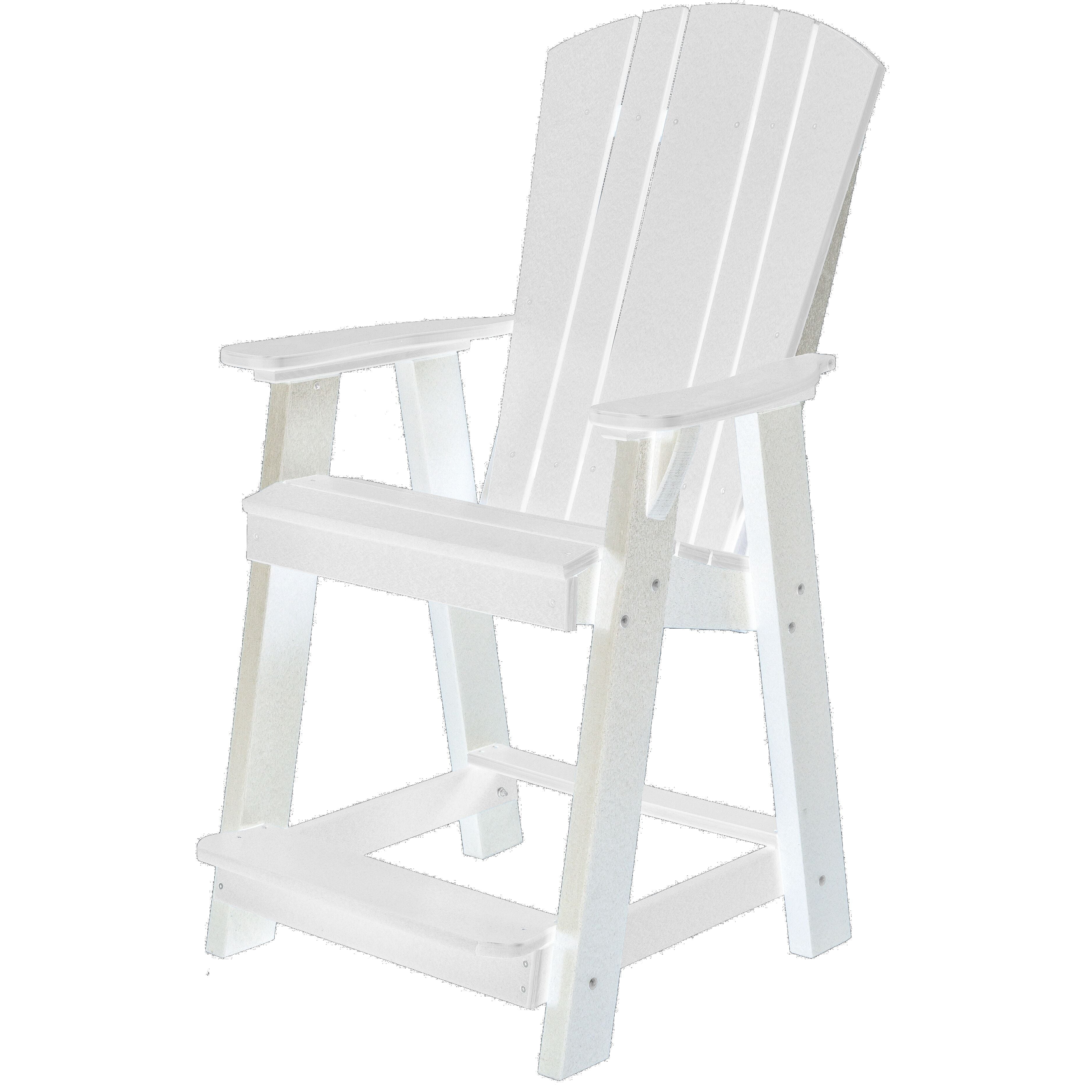 Plantation Counter Height Adirondack Chair I All-Weather Poly Wood ...