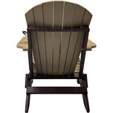 duraweather king size folding adirondack chair all weather poly wood