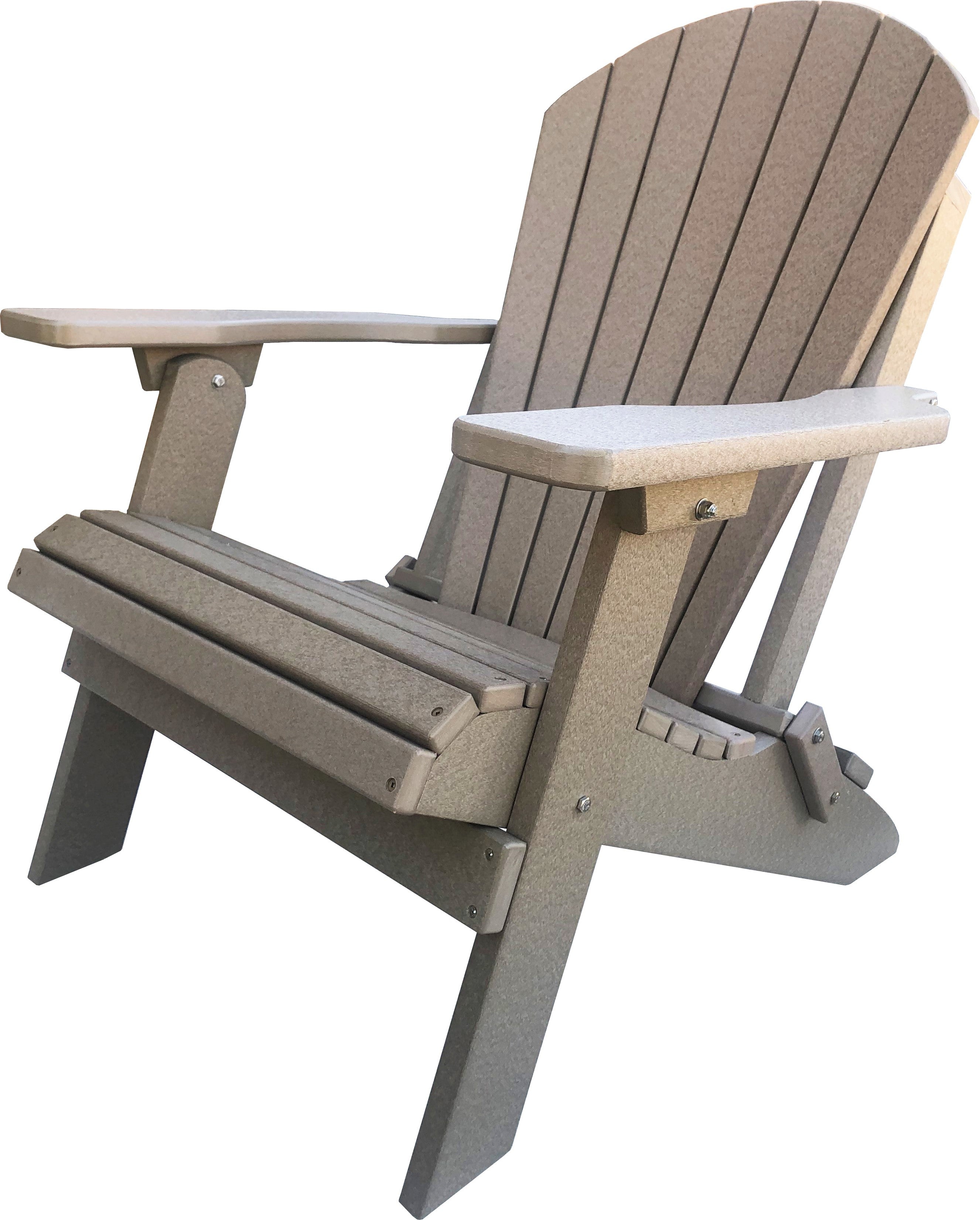 DURAWEATHER POLY® Folding Adirondack Chairs Set of 6 King-Size