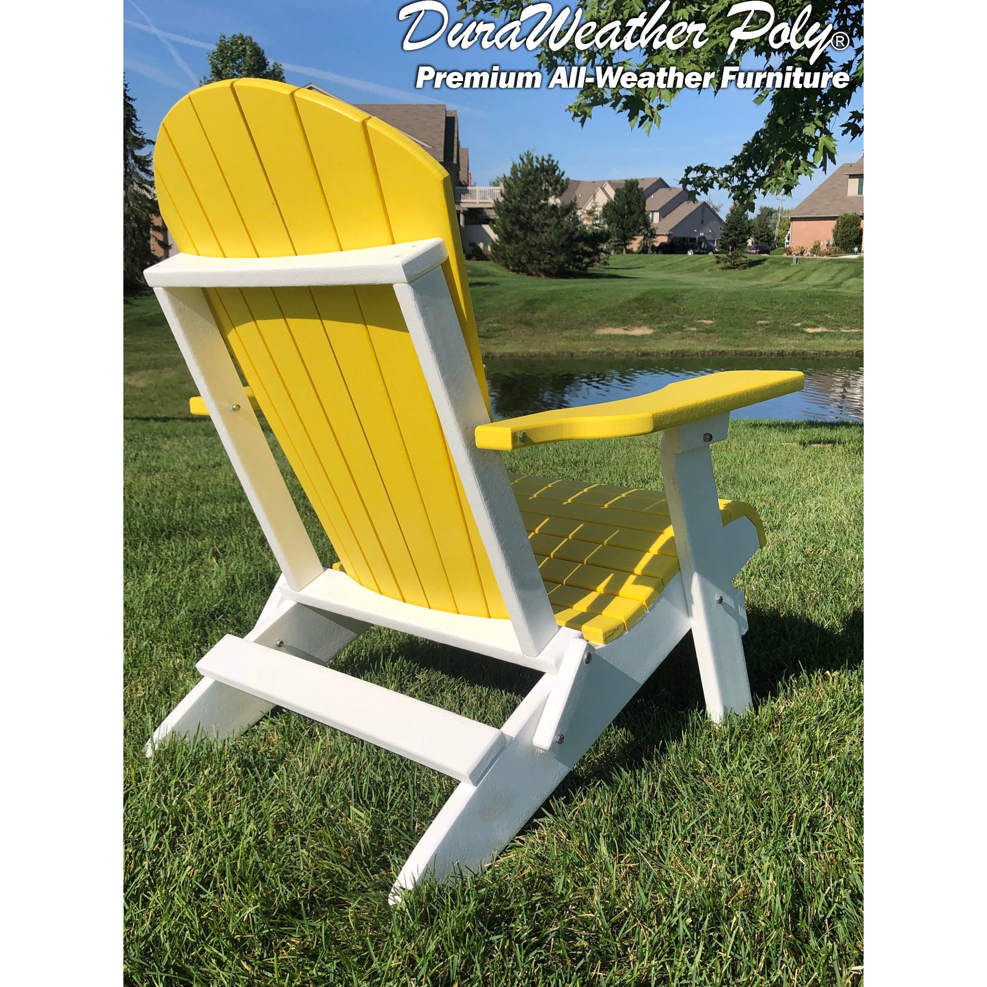 DURAWEATHER POLY® Set of 12 Folding Adirondack Chairs King Size