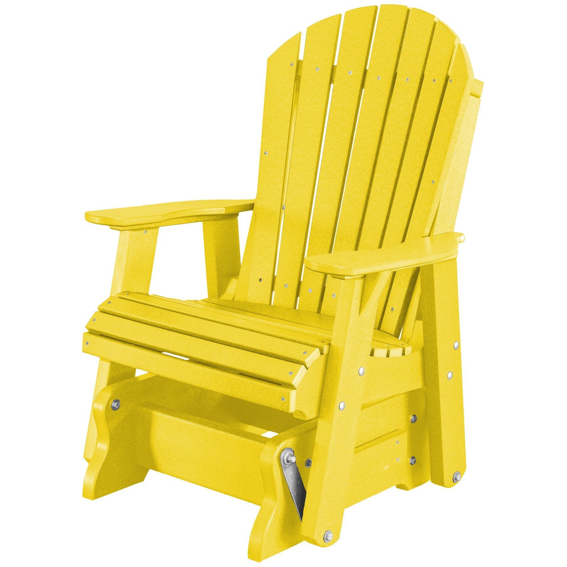 Set of 4 DuraWeather Poly Adirondack Single Gliders