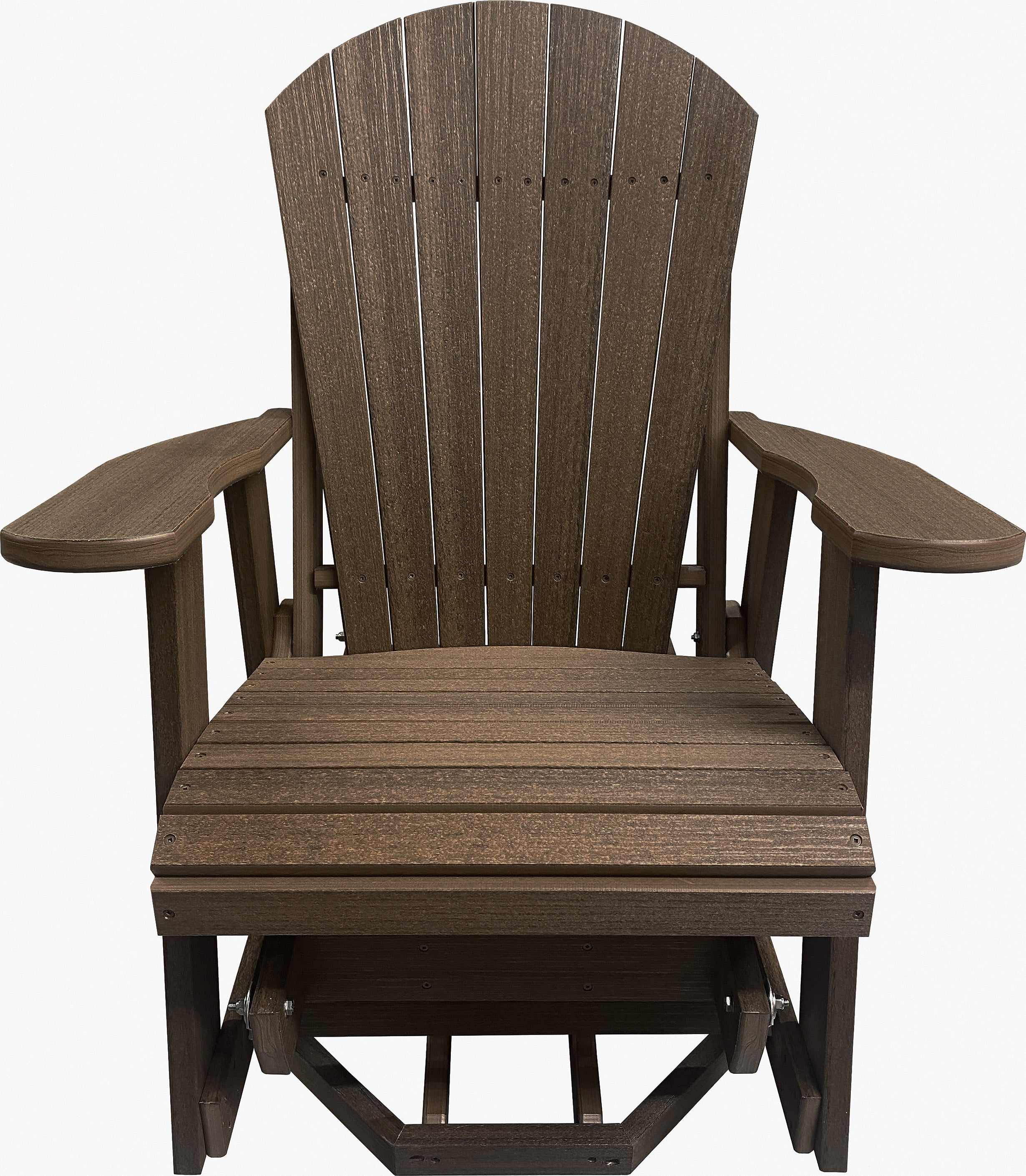 Adirondack Poly Wood Swivel Glider Chair Brazilian Walnut Main ?v=1672056572