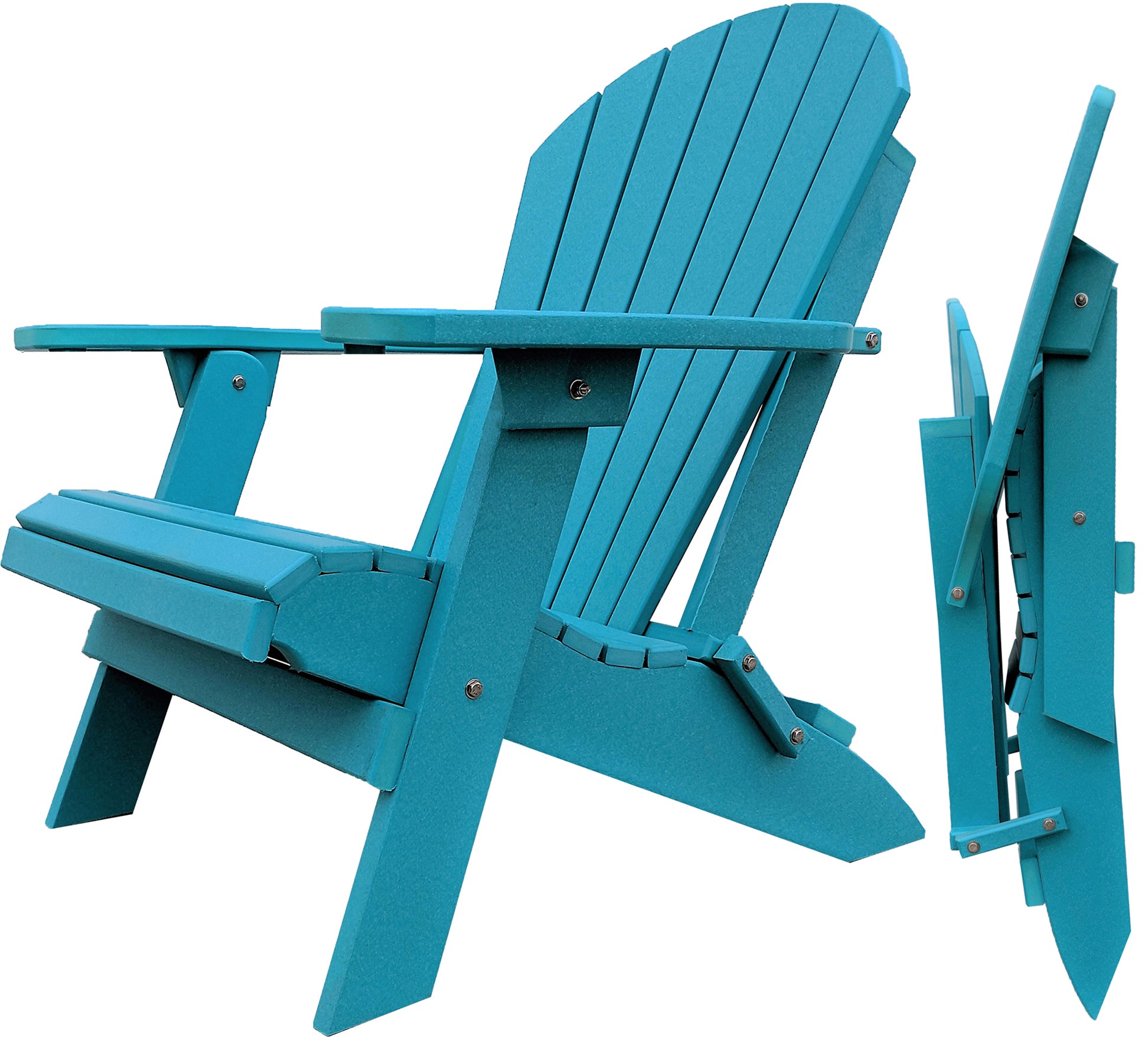 DURAWEATHER POLY® Folding Adirondack Chairs Set of 6 King-Size