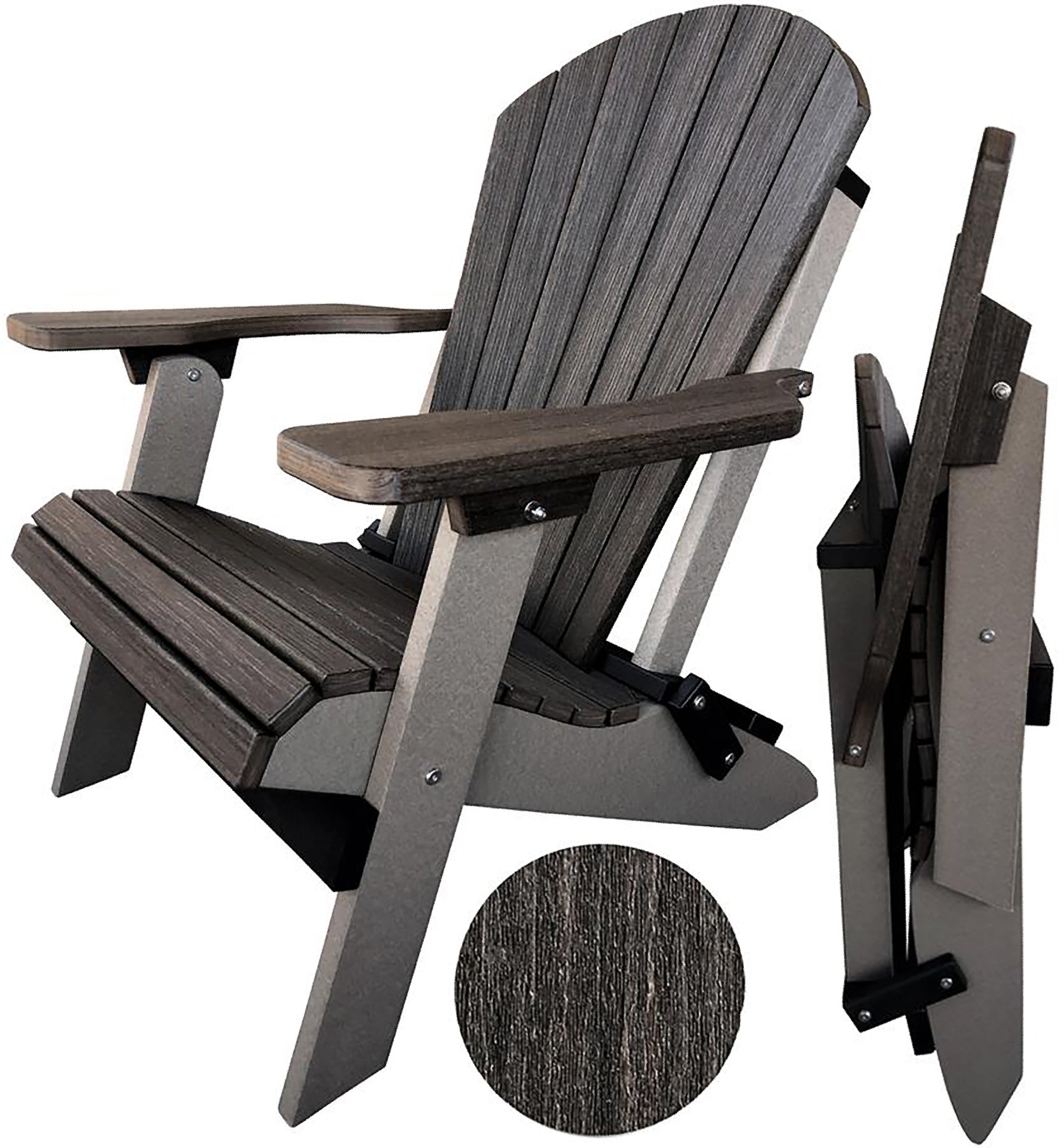 DURAWEATHER POLY® Folding Adirondack Chairs King Size Signature Series