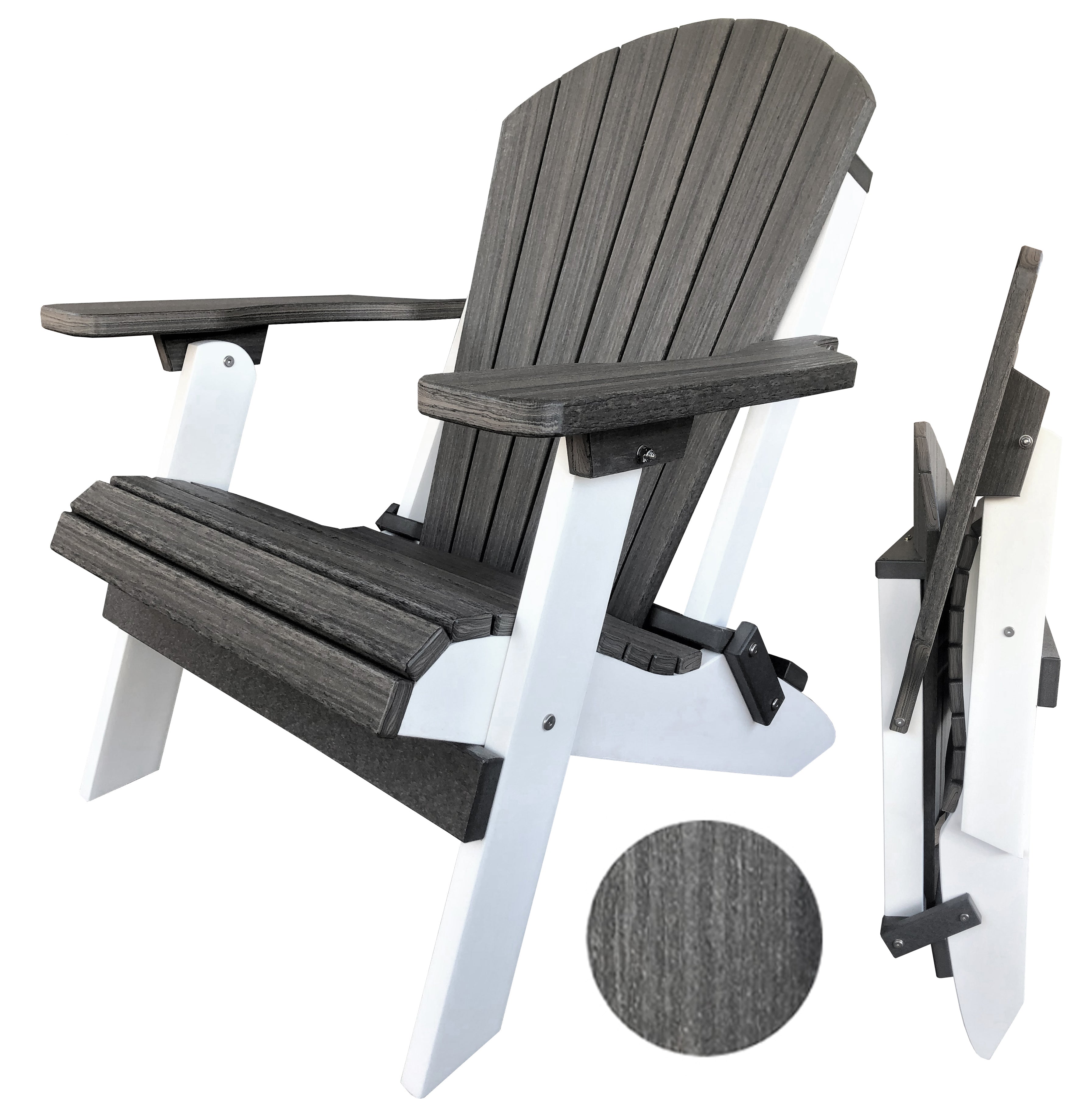 DURAWEATHER POLY® Folding Adirondack Chairs King Size Signature Series