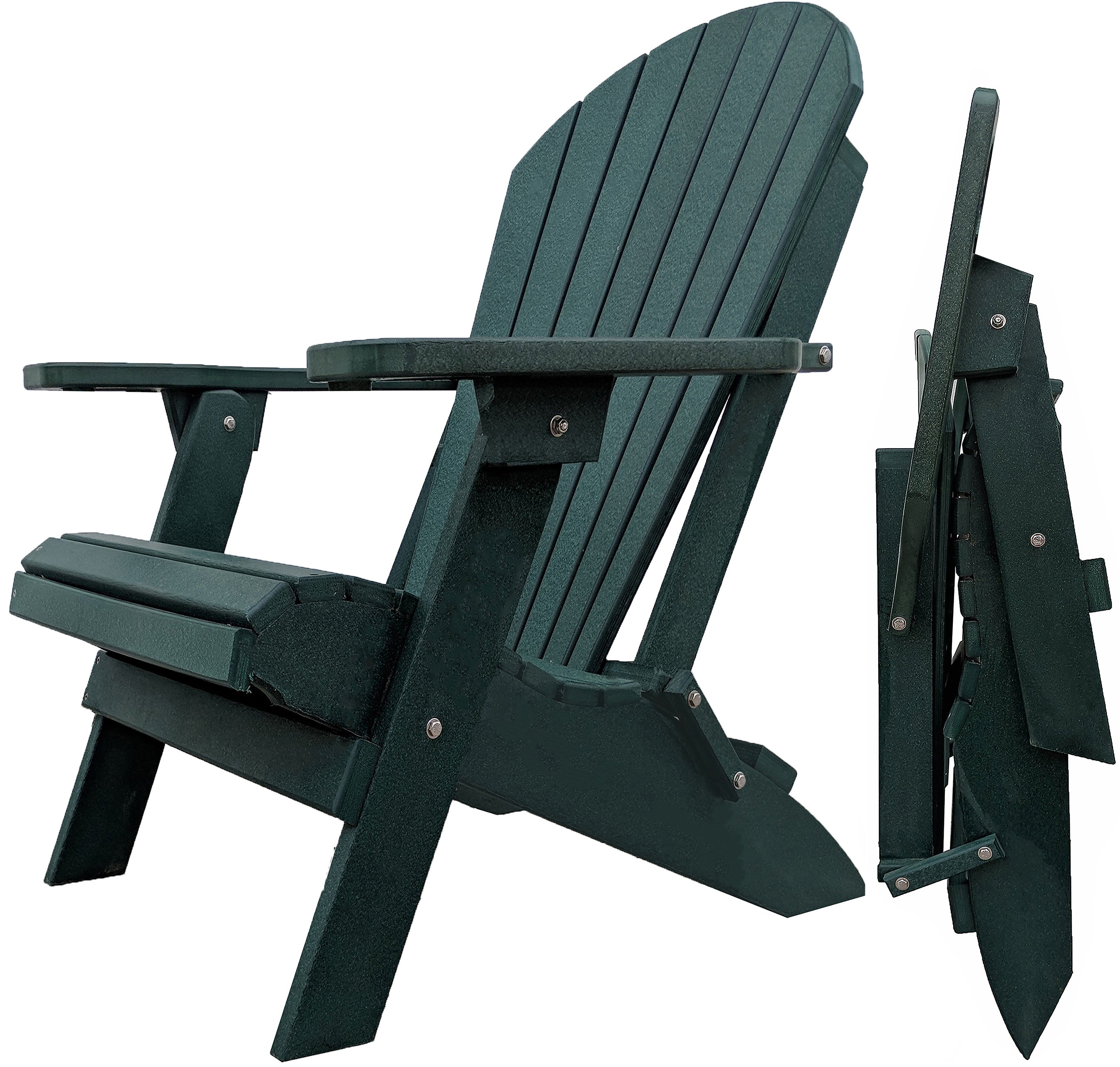 DURAWEATHER POLY® Folding Adirondack Chairs Set of 4 King-Size