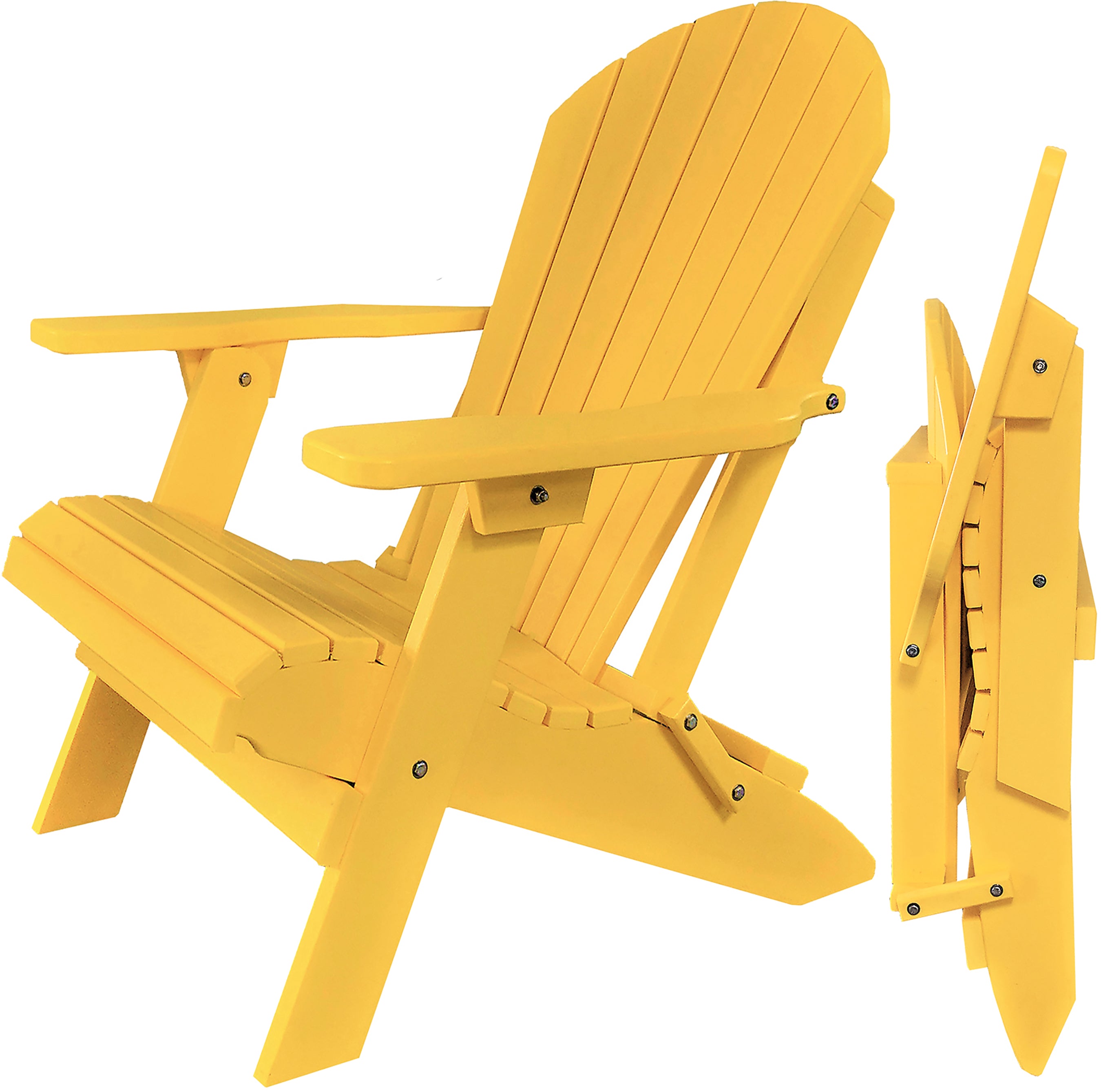 DURAWEATHER POLY® Set of 8 Folding Adirondack Chairs King-Size