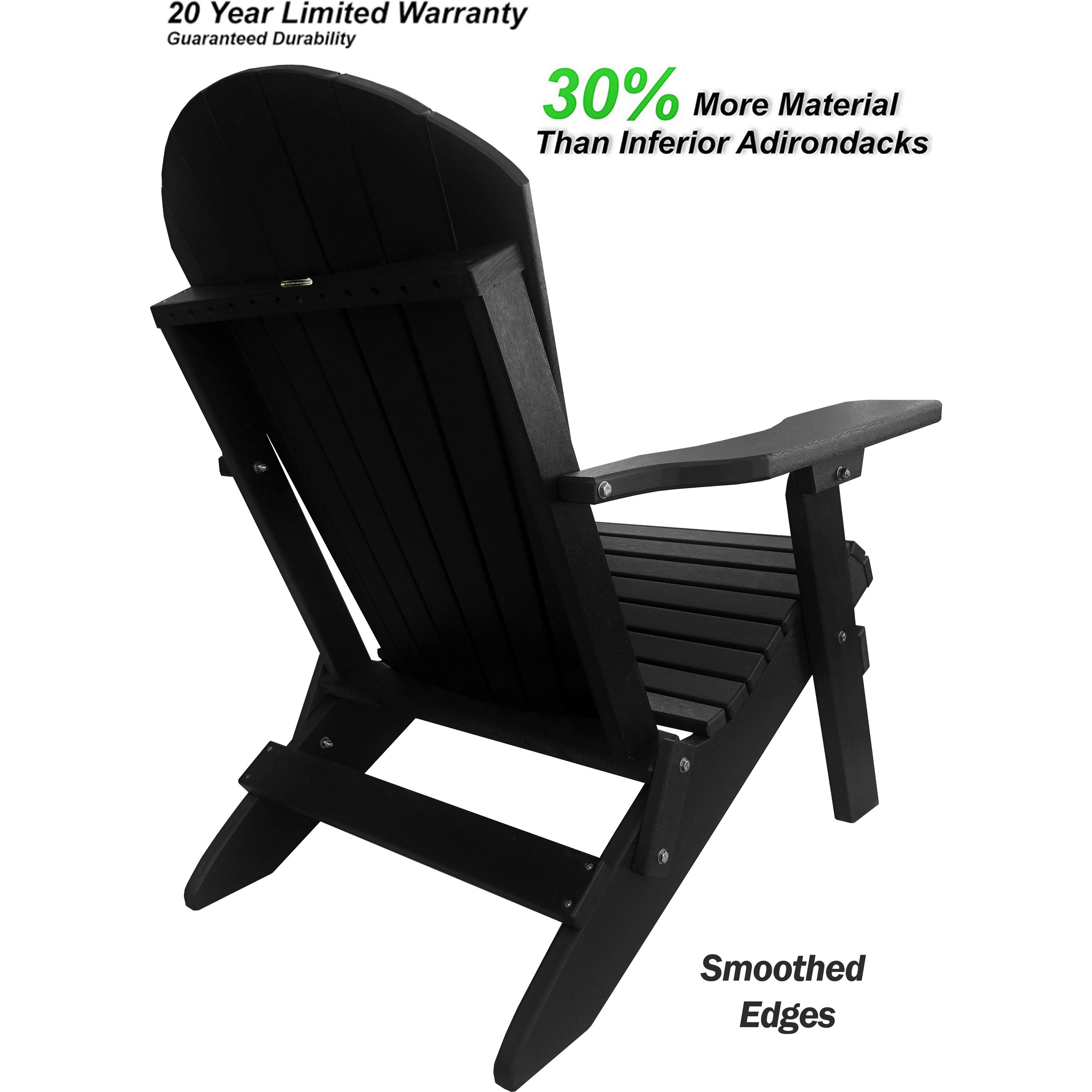 DURAWEATHER POLY® Folding Adirondack Chair King Size