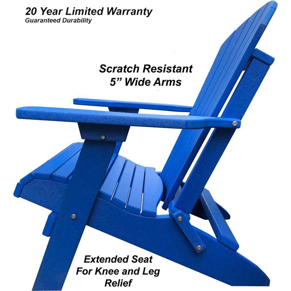 DURAWEATHER POLY® Folding Adirondack Chairs King Size