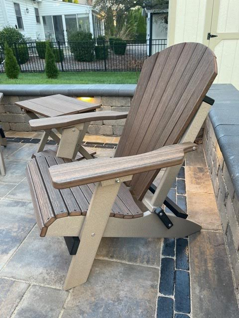 New! Set of 8 - DuraWeather Poly&reg; Signature Collection King Size Folding Adirondack Chair