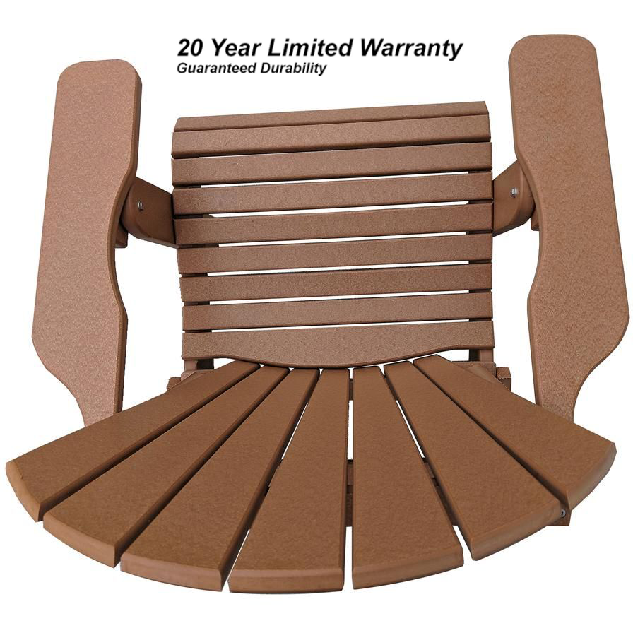 DuraWeather Poly&reg; King Size Folding Adirondack Chair