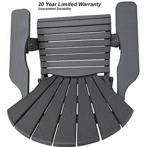 DuraWeather Poly&reg; King Size Folding Adirondack Chair