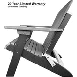 New! Set of 8 - DuraWeather Poly&reg; Signature Collection King Size Folding Adirondack Chair