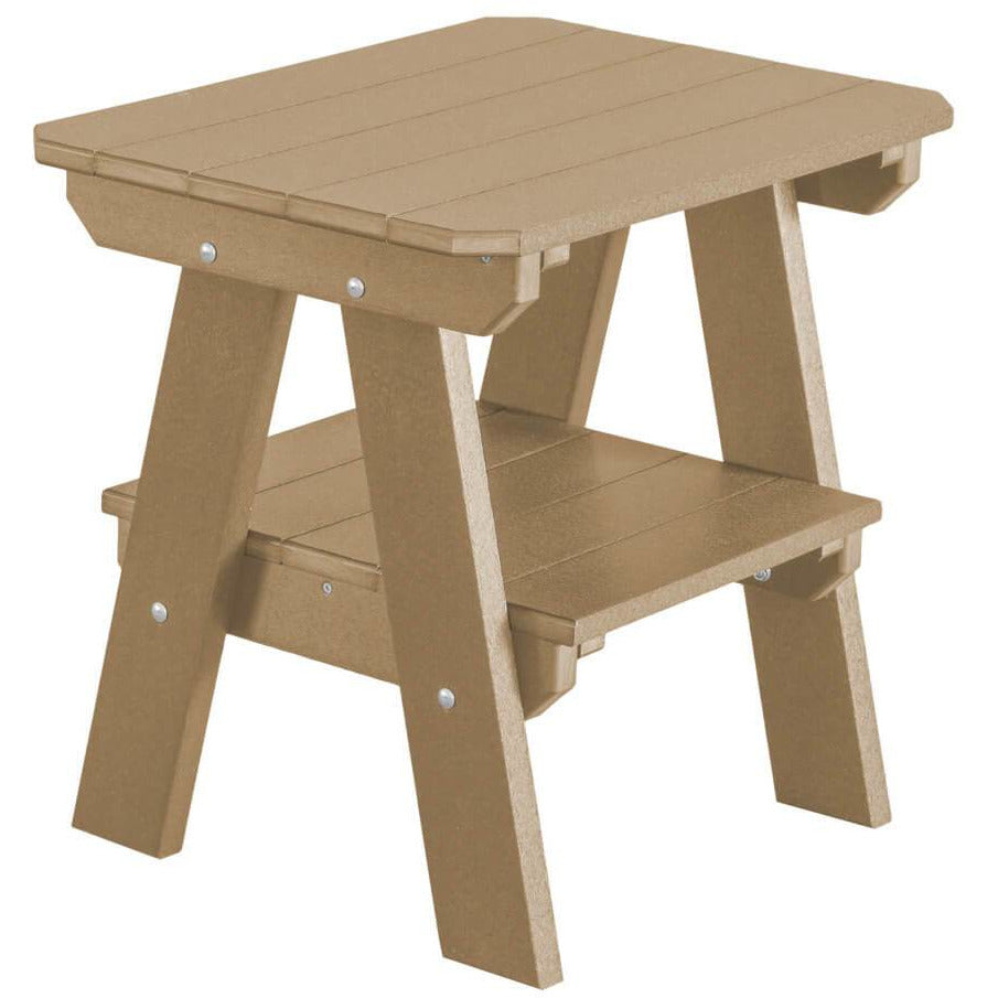 Adirondack Porch Rockers with Two Tier End Table