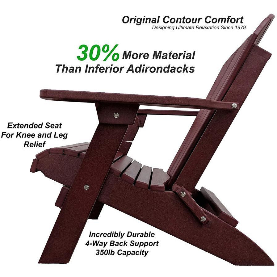 DURAWEATHER POLY® Set of 12 Folding Adirondack Chairs King Size
