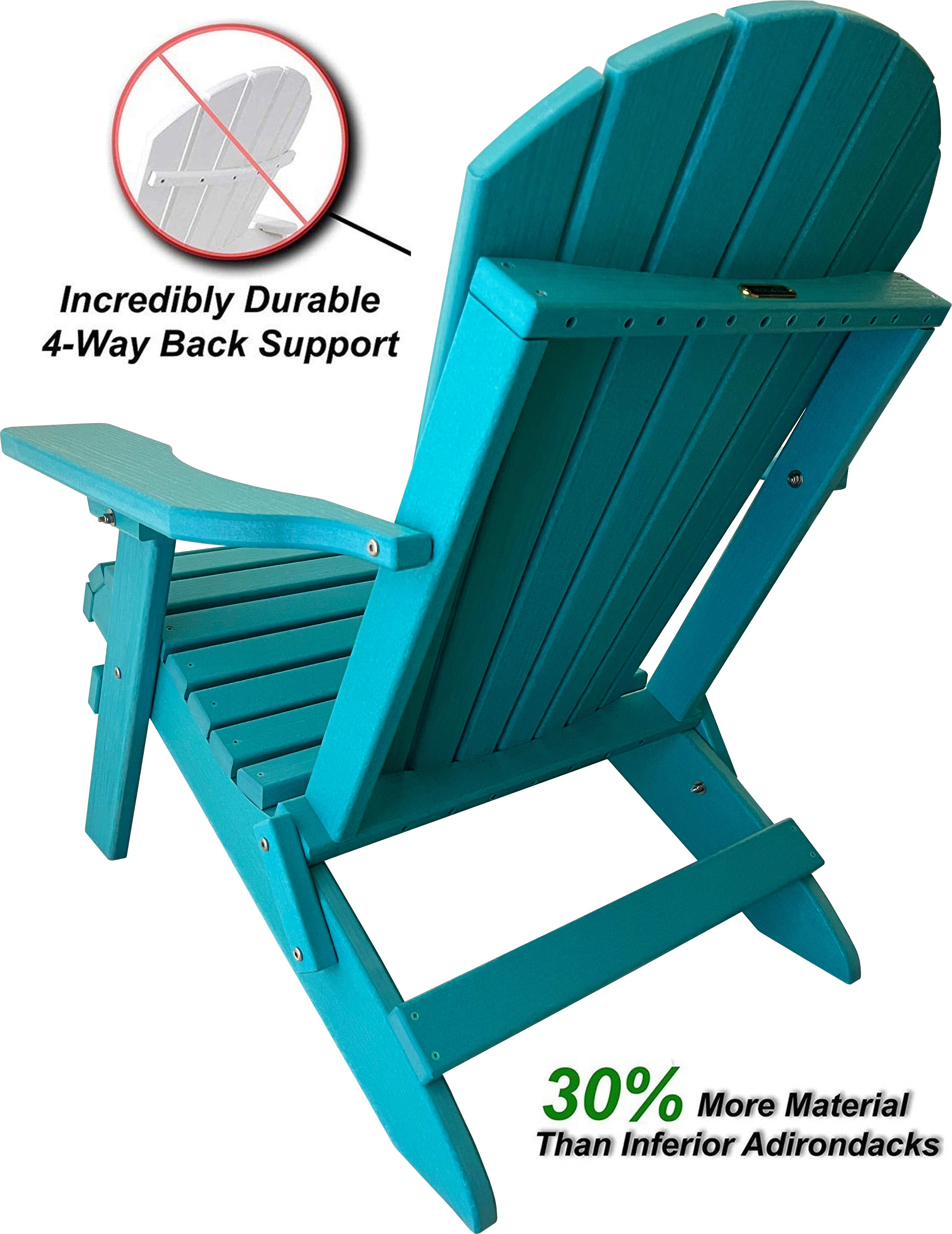 DURAWEATHER POLY® Folding Adirondack Chair King Size