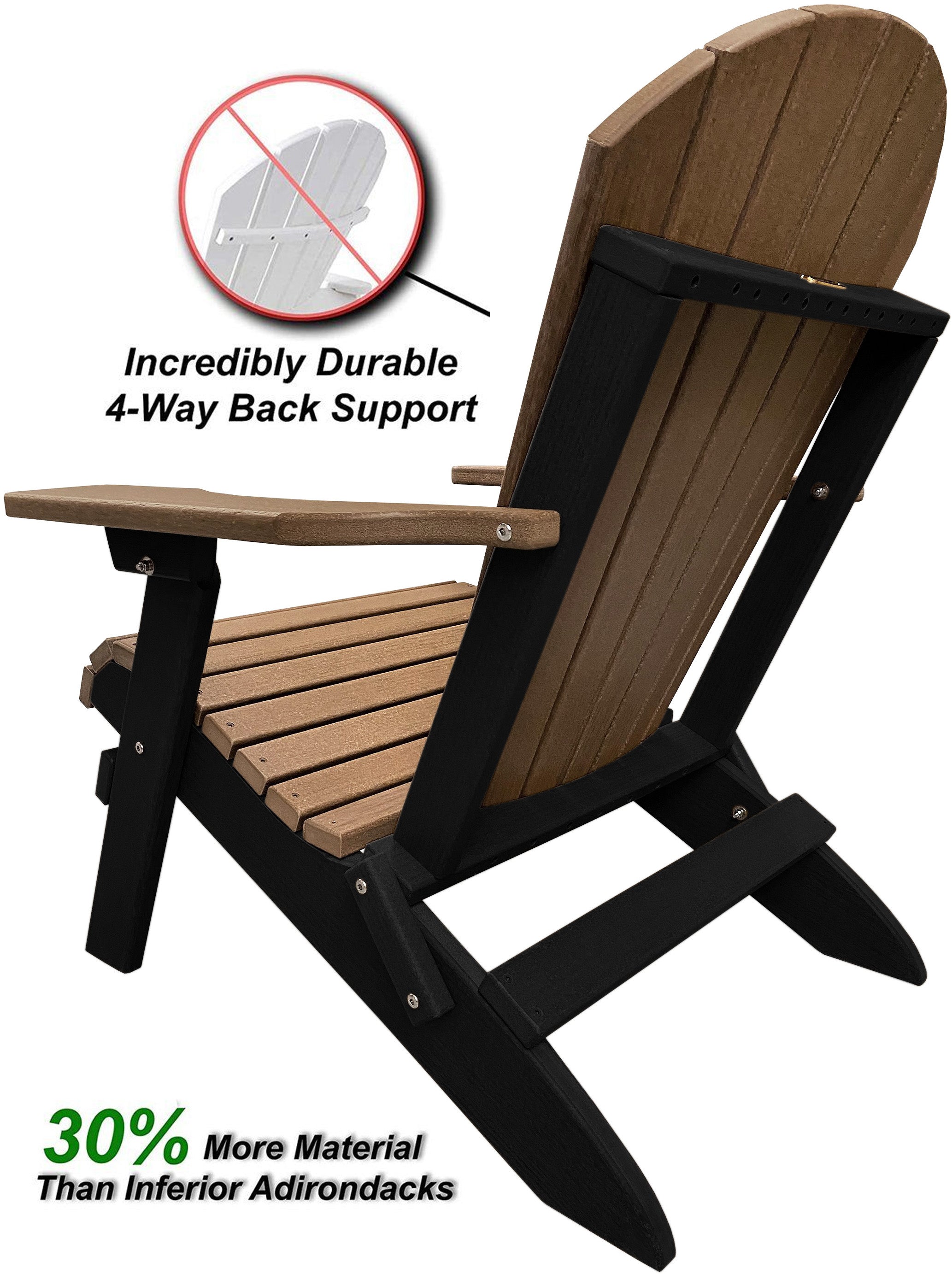 DURAWEATHER POLY® Folding Adirondack Chair King Size